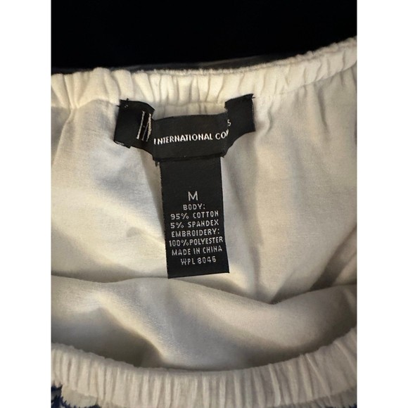 INC Off the shoulder Paisley Embroidered Top - Picture 4 of 5